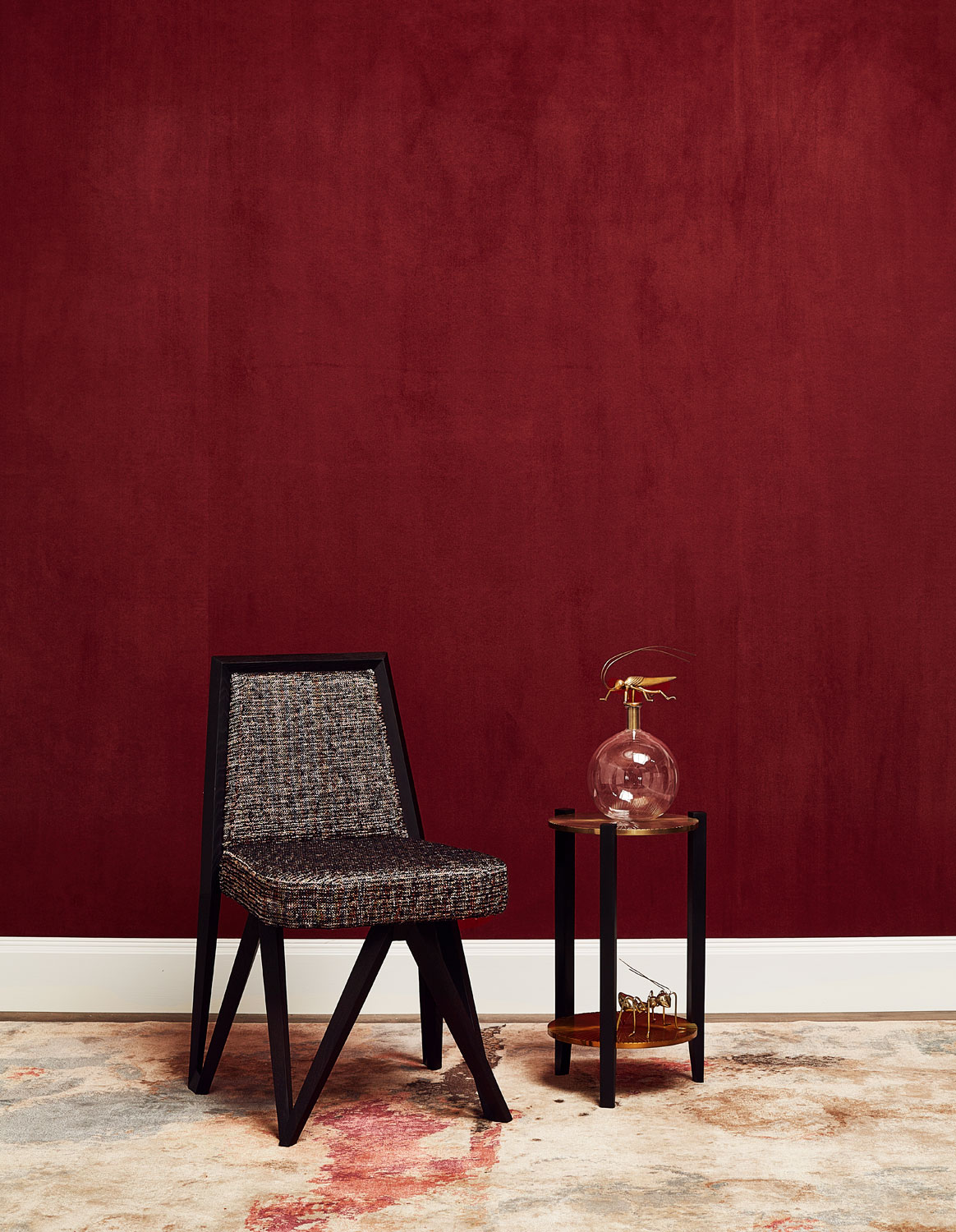 Suede Walls - Lacquer Red