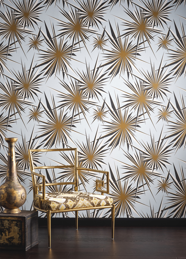 DUQUETTE's DAWNRIDGE WALLCOVERING GOLDEN SUNBURST
